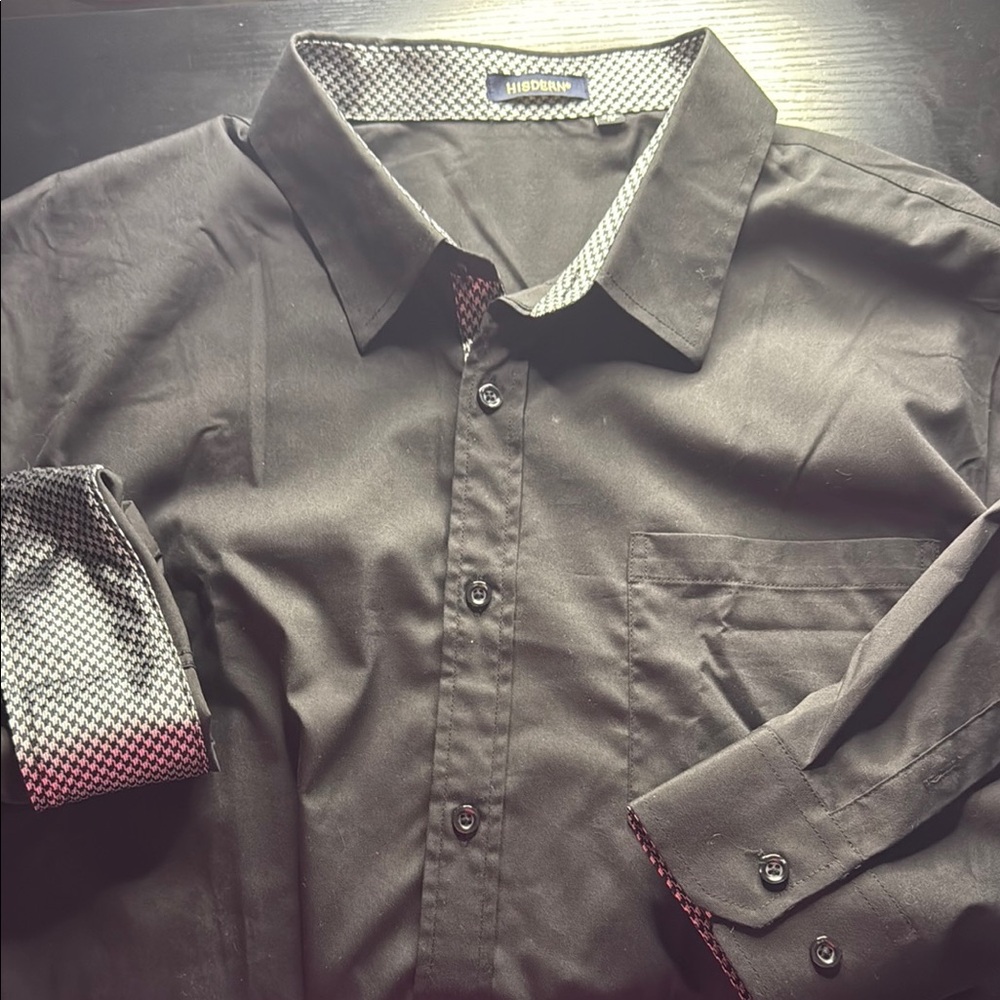 Men's Black Dress Shirt